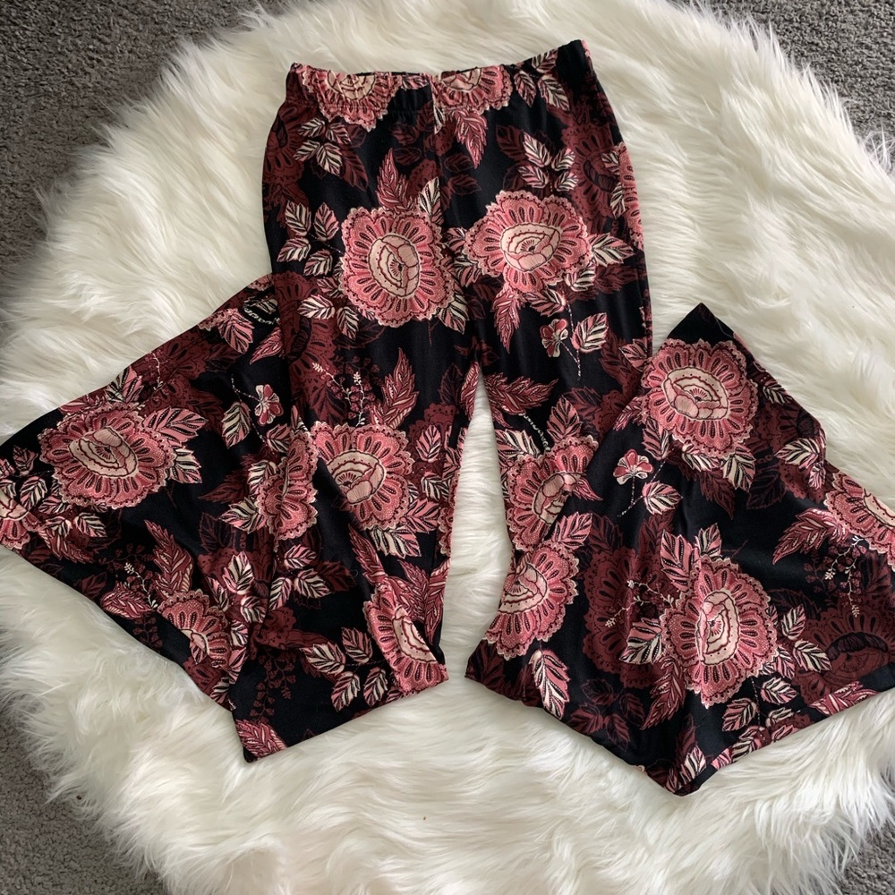 Floral Parachute Pants
